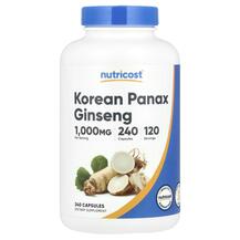 Женьшень Korean Red Ginseng 1000 mg Nutricost 240 капсул