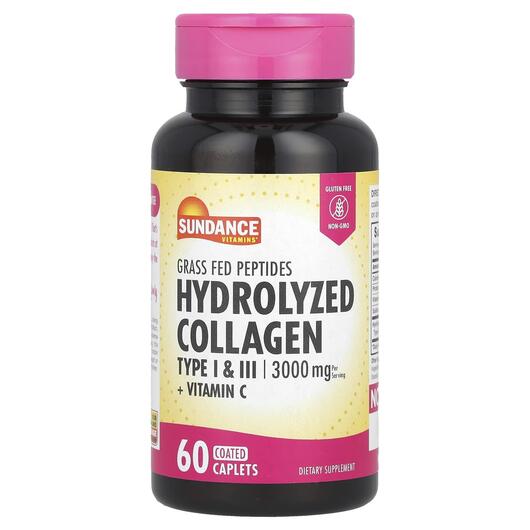 Основне фото товара Hydrolyzed Collagen Type I & III + Vitamin C, Колаген, 60 таб