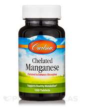 Марганець Chelated Manganese Carlson 100 таблеток