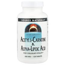 L-Карнітин Acetyl L-Carnitine & Alpha-Lipoic Acid