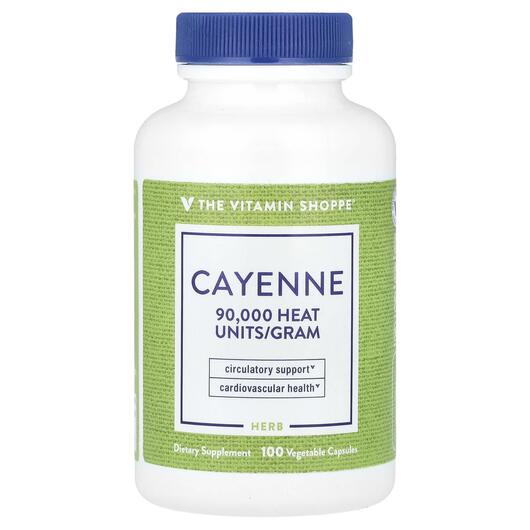 Основне фото товара TheVitaminShoppe, Cayenne 450 mg, Перець каєнський, 100 капсул