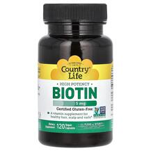 Огляд на Биотин 5000 мкг Biotin 5 mg Country Огляд на Биотин 5000 мкг Biotin 5 mg Country