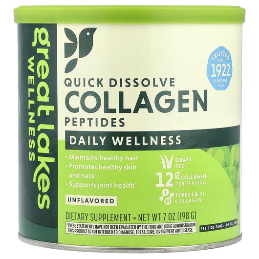 Основное фото товара Quick Dissolve Collagen Peptides Daily Wellness Unflavored, Колла