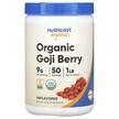 Фото товару Nutricost, Organic Goji Berry Unflavored, Ягоди Годжі, 454 г