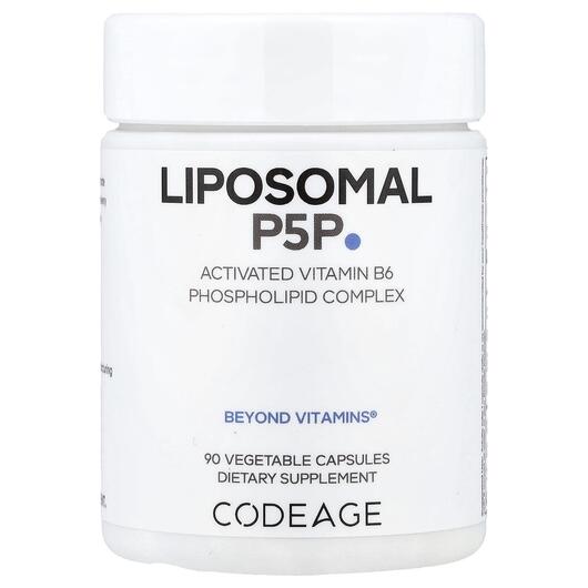 Основне фото товара CodeAge, Liposomal P5P, Піридоксал-5-фосфат, 90 капсул