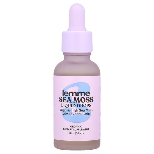 Основне фото товара Lemme, Sea Moss Liquid Drops, Ірландський морський мох, 30 мл