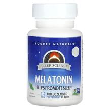 Melatonin Peppermint 1 mg Мелатонин Source Naturals