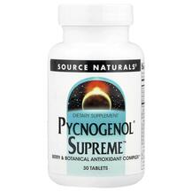 Пікногенол Вищий Pycnogenol Supreme 30 Source Naturals