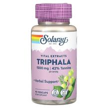Трифала Vital Extract Triphala 1500 mg Solaray