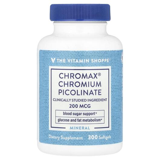 Основне фото товара Chromax Chromium Picolinate 200 mcg, Хром, 300 капсул