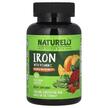 Фото товару Naturelo, Iron with Vitamin C, Залізо, 180 капсул