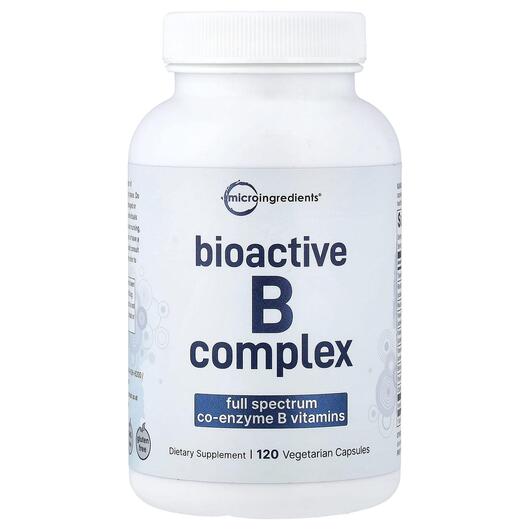 Основне фото товара Micro Ingredients, Bioactive B Complex, B-комплекс, 120 капсул