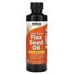 Фото товара NOW, Льняное масло Сертифицированное, Flax Seed Oil, 355 мл
