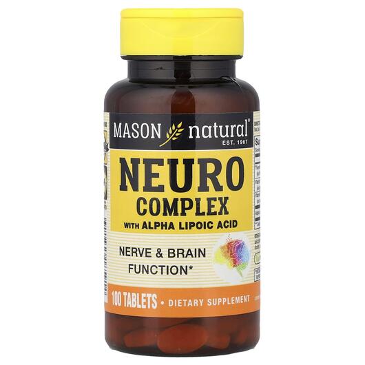 Основне фото товара Neuro Complex with Alpha Lipoic Acid, Підтримка мозку, 100 таблет