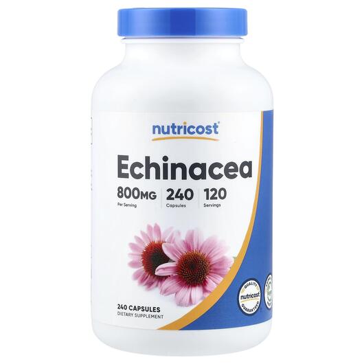 Основное фото товара Nutricost, Эхинацея, Echinacea, 240 капсул