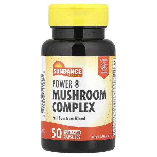 Основное фото товара Sundance Vitamins, Грибы, Power 8 Mushroom Complex, 50 капсул