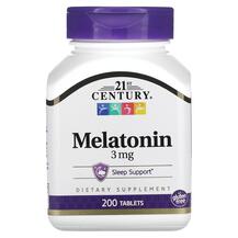 Melatonin 3 mg Мелатонин 21st Century 200 таблеток