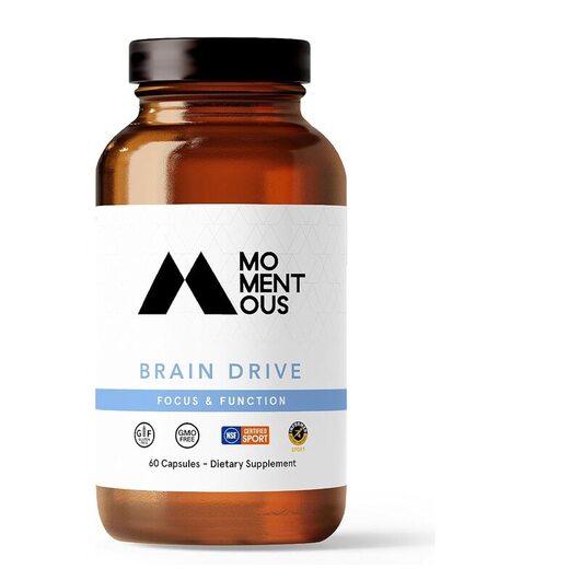 Основне фото товара Momentous, Brain Drive, Підтримка мозку, 60 капсул
