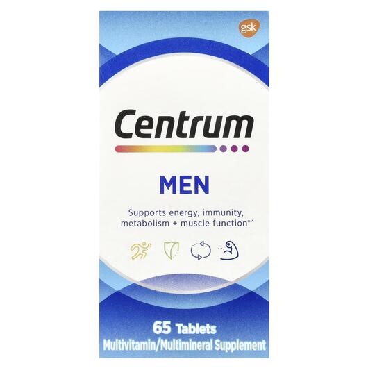 Основне фото товара Centrum, Men Multivitamin, Вітаміни для чоловіків, 65 таблеток
