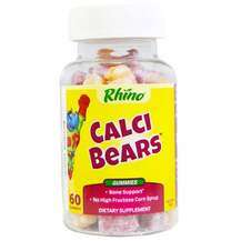 Nutrition Now, Rhino Calci Bears Gummies Black Cherry, Кальцій...