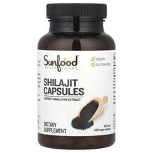 Шилайт Raw Shilajit 500 mg Sunfood 90 капсул