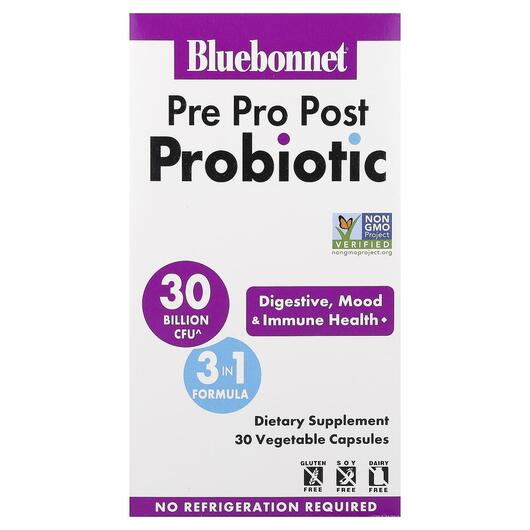 Основное фото товара Пробиотики, Pre Pro Post Probiotic, 30 капсул