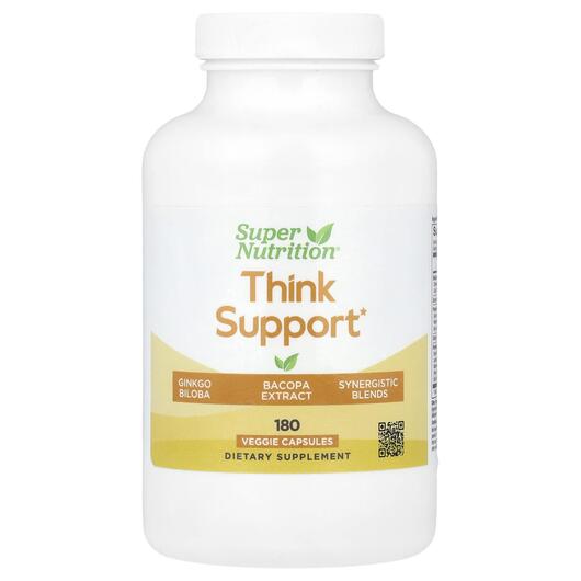 Основне фото товара Super Nutrition, Think Support, Готу Кола, 180 капсул