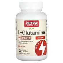 Jarrow Formulas, L-Glutamine, L-Глютамін 750 мг, 120 капсул