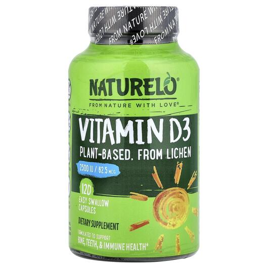 Основне фото товара Vitamin D3 62.5 mcg 2500 IU, Вітамін D3 Холекальциферол, 120 капс