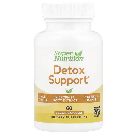 Основное фото товара Super Nutrition, Детокс и очистка, Detox Support, 60 капсул