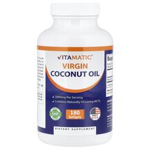 Virgin Coconut Oil Кокосовое масло Vitamatic 180 капсул