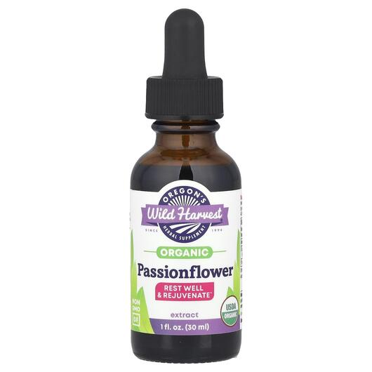 Основне фото товара Organic Passionflower Extract, Пасифлора, 30 мл