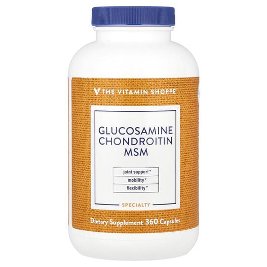 Основне фото товара Glucosamine Chondroitin MSM, Глюкозамін Хондроітин, 360 капсул