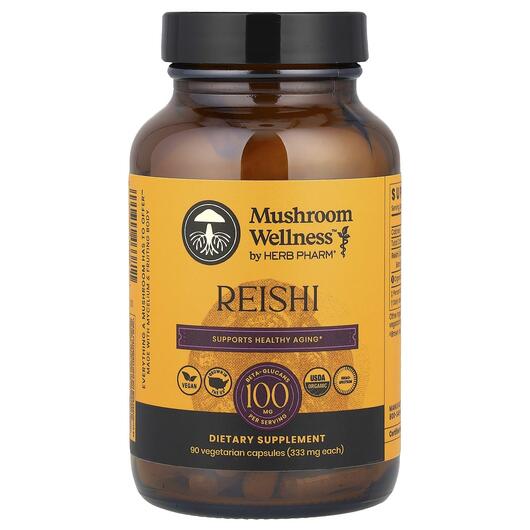 Основное фото товара Herb Pharm, Грибы Рейши, Mushroom Wellness Reishi, 90 капсул