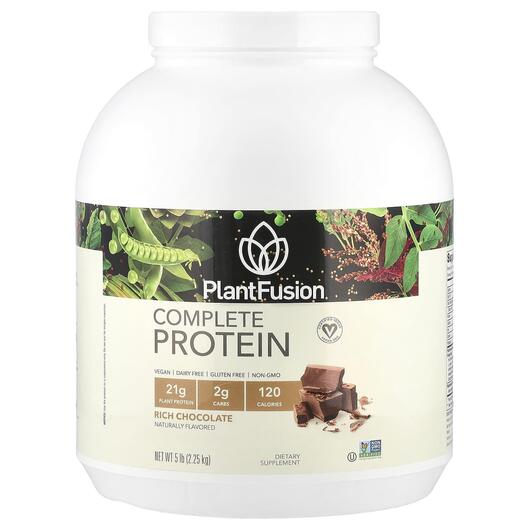 Основное фото товара PlantFusion, Протеин, Complete Protein Rich Chocolate, 2.25 кг