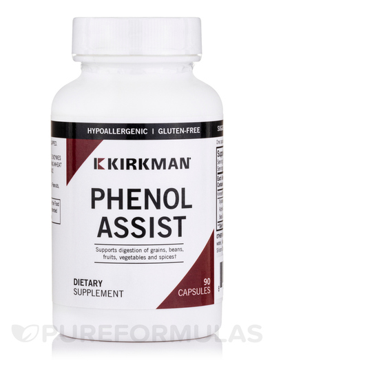 Основне фото товара Kirkman, Phenol Assist, Ферменти, 90 капсул