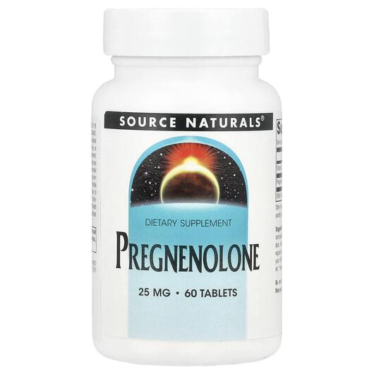 Основное фото товара Source Naturals, Прегненолон, Pregnenolone 25 mg, 60 таблеток