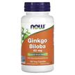 NOW, Гинкго Билоба, Ginkgo Biloba 60 mg, 120 капсул