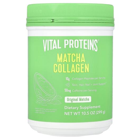 Основне фото товара Vital Proteins, Matcha Collagen Original Matcha, Колаген, 299 г