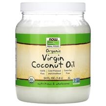 Кокосова олія Real Food Organic Virgin Coconut Oil NOW
