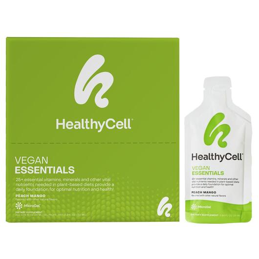 Основне фото товара HealthyCell, Vegan Essentials Peach Mango, Мультивітаміни, 30 шт