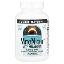 MitoNight With Melatonin Мелатонин Source Naturals