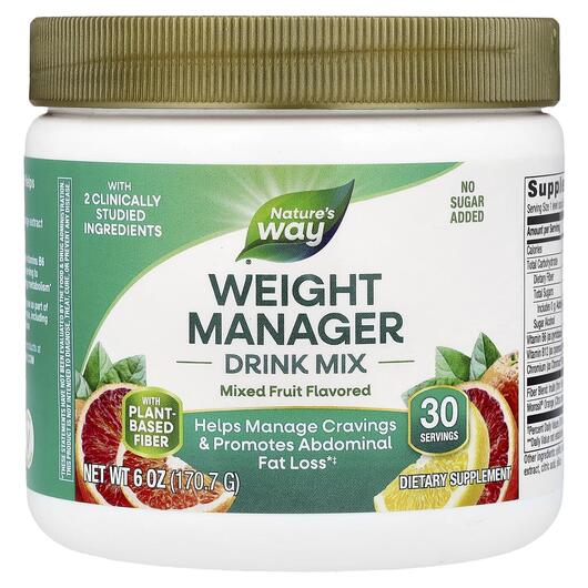 Основне фото товара Weight Manager Drink Mix Mixed Fruit, Контроль ваги, 170.7 г