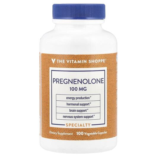 Основное фото товара TheVitaminShoppe, Прегненолон, Pregnenolone 100 mg, 100 капсул