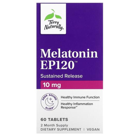 Основне фото товара Melatonin EP120 Sustained Release 10 mg, Мелатонін, 60 таблеток