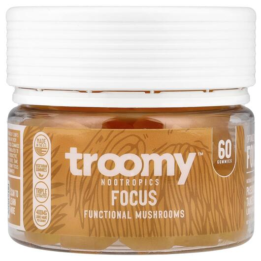 Основне фото товара Focus Functional Mushrooms Gummies Passionfruit, Гриби, 60 таблет