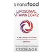 Фото товару Liposomal Vitamin D3+K2 Orange, Вітамін D3 Ліпосомальний, 59.2 мл