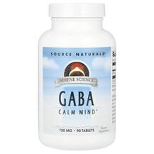 ГАМК GABA 750 mg Source Naturals 90 таблеток