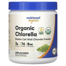 Organic Chlorella Unflavored Хлорелла Nutricost