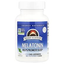 Melatonin Peppermint 2.5 mg Мелатонин Source Naturals